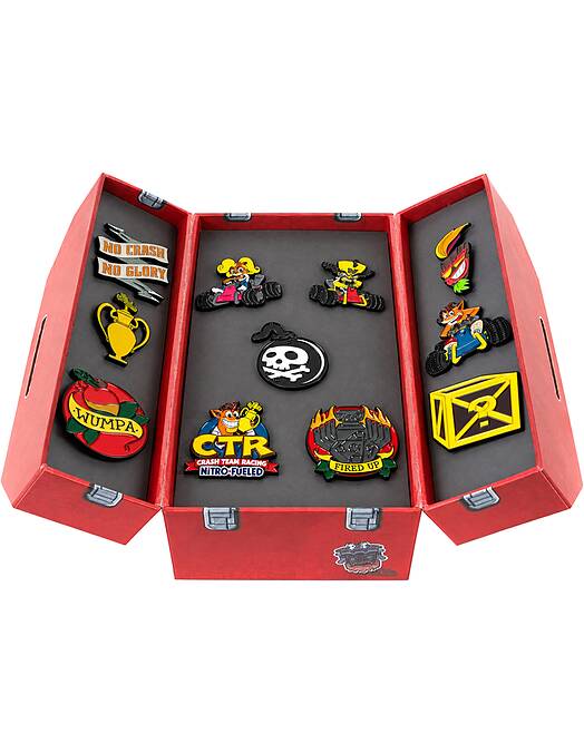 Crash Team Racing Nitro-Fueled komplet priponk v škatli z orodjem Numskull