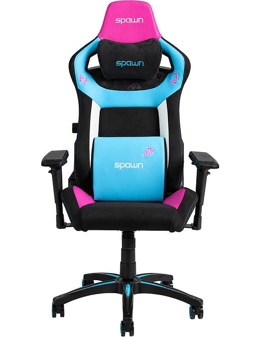 Gaming stol Spawn Neon edition črno-zelene barve