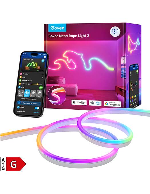 Govee Neon Rope svetlobni trak 2 dolžine 5 metrov