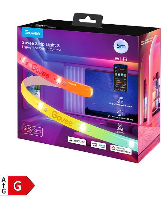 Govee RGBIC LED svetlobni trak S dolžine 5 metrov