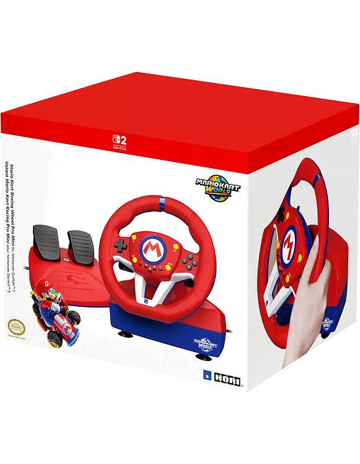 Obnovljen Hori Mario Kart Pro Mini volan za Switch in Switch 2 + 2 leti garancije