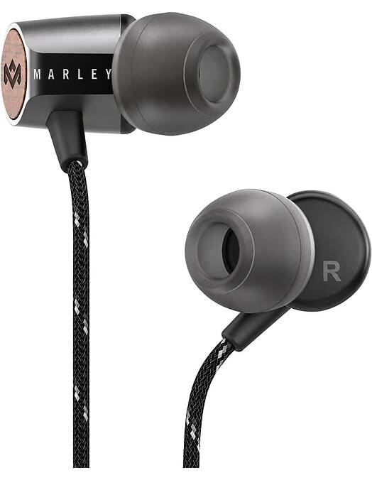 House of Marley Uplift 2.0 žične ušesne slušalke črne barve