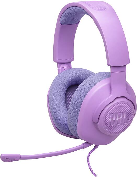 JBL Quantum 100 M2 vijolične žične naglavne slušalke z mikrofonom