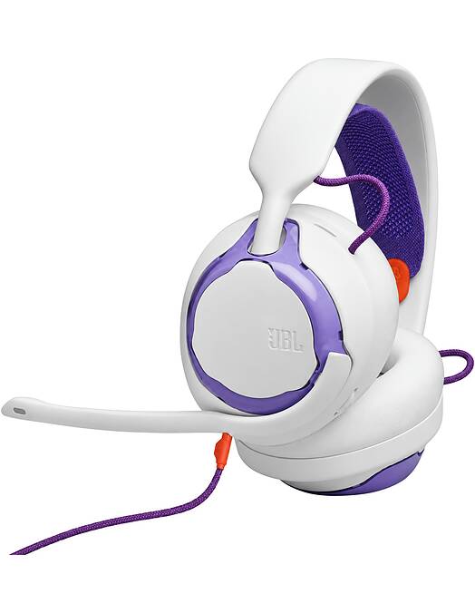 JBL Quantum 250 žične gaming slušalke v belo-vijolični barvi