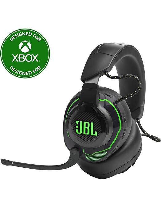JBL Quantum 910X brezžične gaming slušalke v črno-zeleni barvi