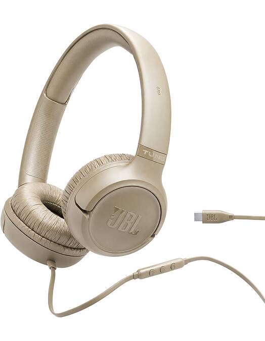 JBL Tune 530 USB-C žične slušalke bež barve