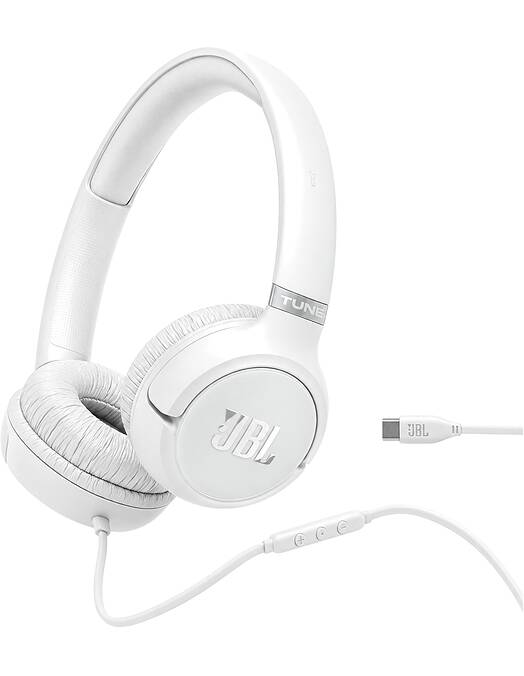 JBL Tune 530C USB-C žične slušalke bele barve