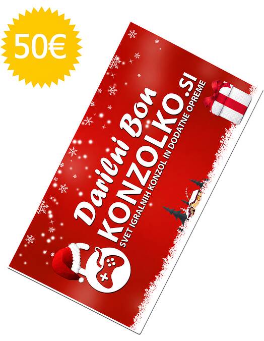 Konzolko darilna kartica za 50 EUR - koda na papirju