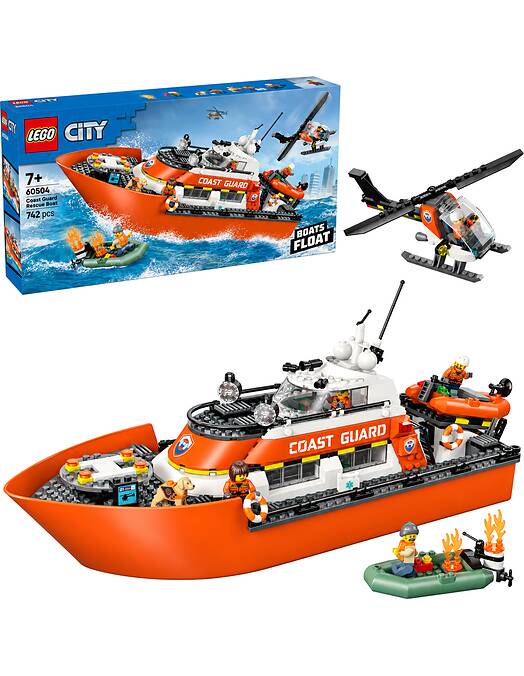 LEGO City Coast Guard Rescue Boat & Helicopter številka 60504