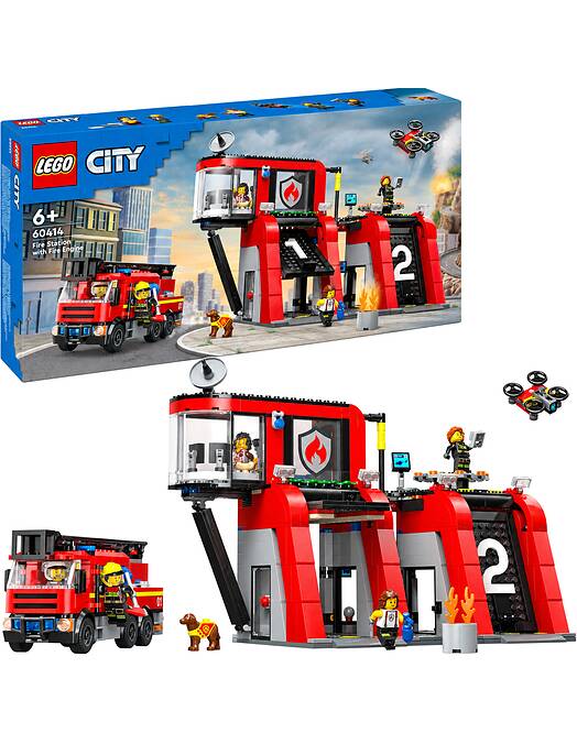 LEGO City Fire Station with Fire Truck številka 60414