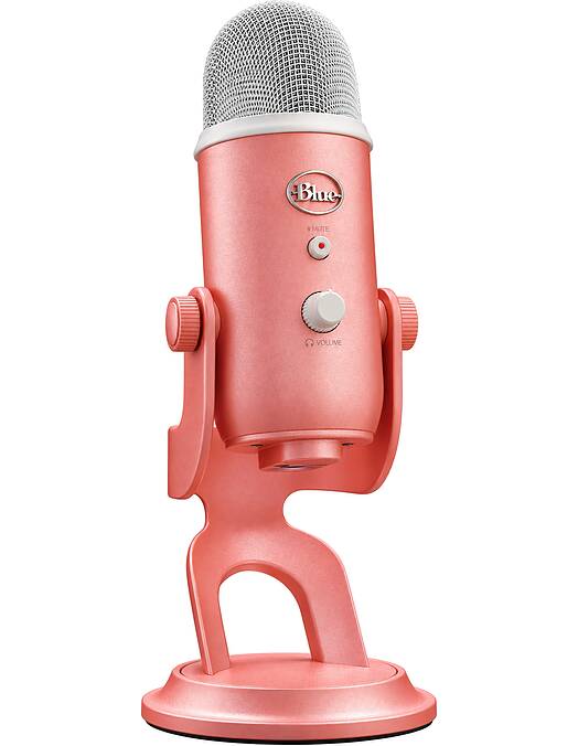 Logitech Blue Yeti žični USB mikrofon roza barve