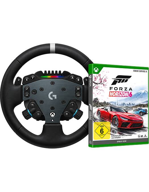 Logitech G RS50 sistem črne barve z igro Forza Horizon 6 za Xbox