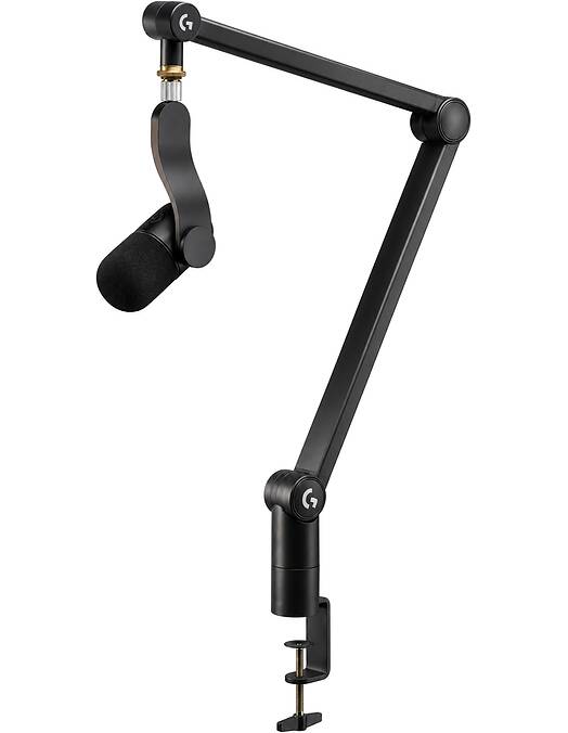 Logitech G Yeticaster GX komplet žičnega igralnega mikrofona Yeti GX in stojala Compass črne barve