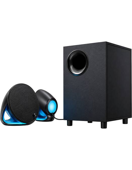 Logitech G560 Lightsync 2.1 120W žični igralni zvočniki z Bluetooth črne barve