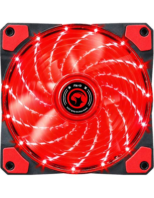 Marvo FN-10RD LED ventilator za ohišje z rdečo osvetlitvijo