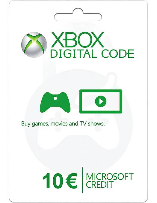 Microsoft darilna kartica za 10 EUR za Xbox in računalnik - koda na papirju