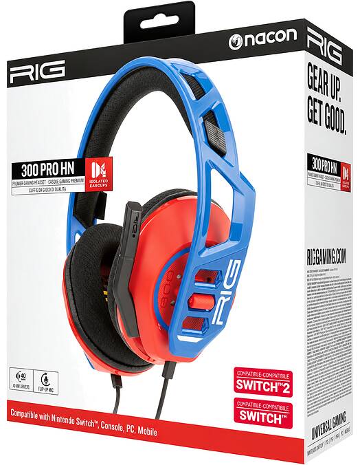 Nacon RIG 300 Pro HN igralne slušalke za Nintendo Switch