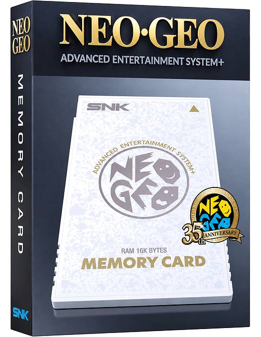 Neo Geo AES+ spominska kartica bele barve