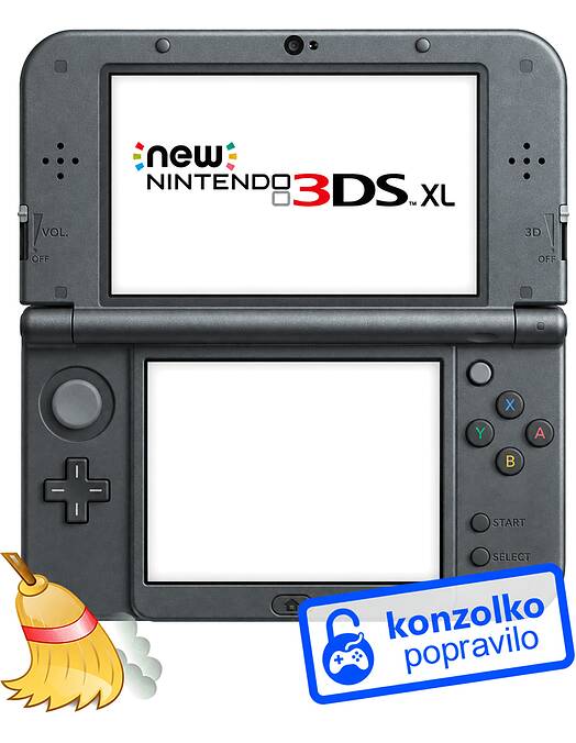 Nintendo New 3DS XL Temeljito Čiščenje