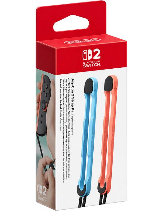 Nintendo Switch 2 dva Joy-Con zapestna traka modro-rdeče barve