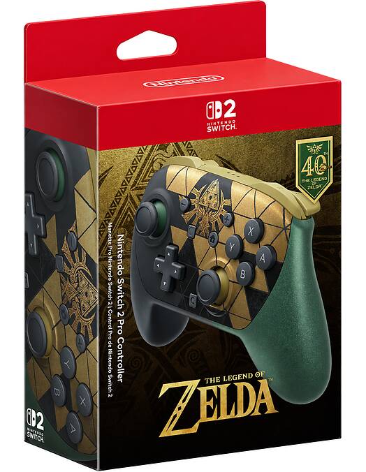 Nintendo Switch 2 Pro brezžični kontroler The Legend of Zelda 40th Anniversary Edition