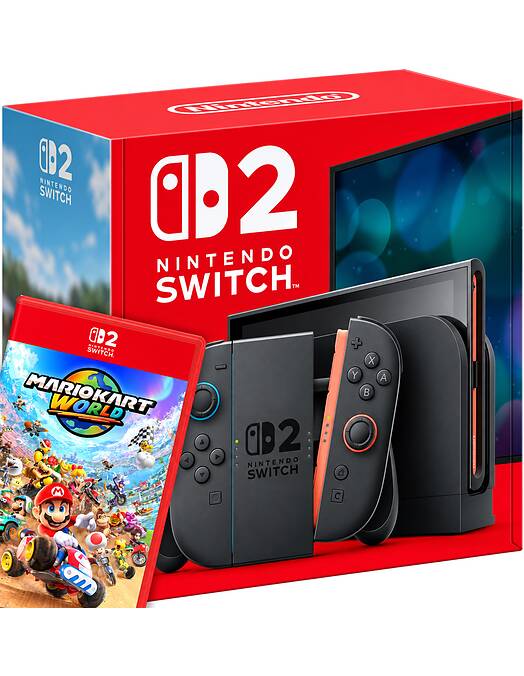Nintendo Switch 2 s fizično igro Mario Kart World