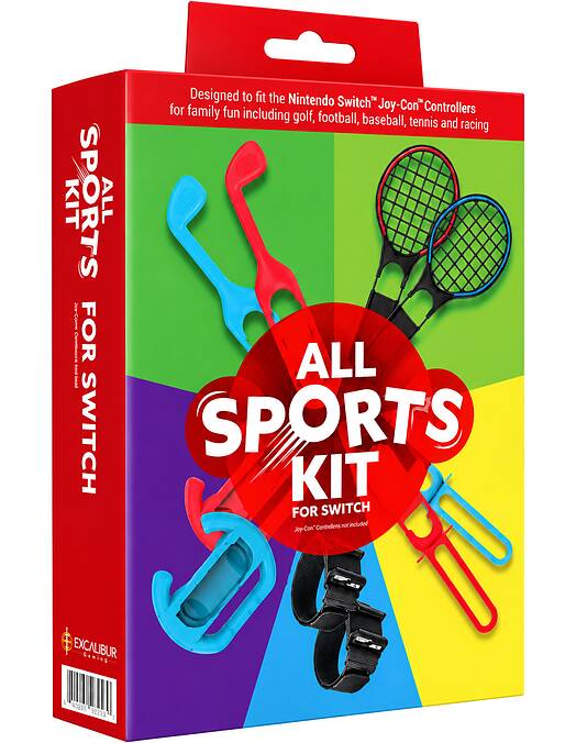 Obnovljen Excalibur All Sports Kit za Nintendo Switch + 2 leti garancije