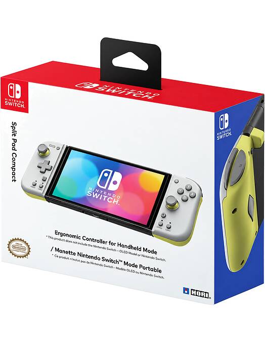 Obnovljen Hori Split Pad Compact Light Grey Yellow (SWITCH) + 2 leti garancije