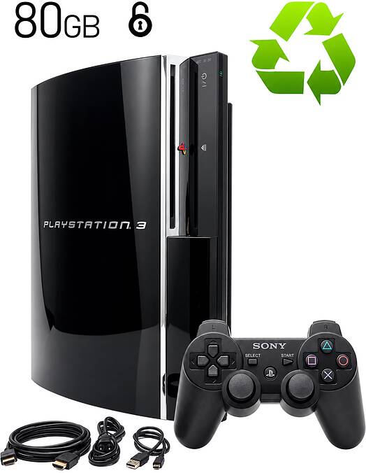 Obnovljen PlayStation 3 80GB z Jailbreak odklepom + 2 leti garancije