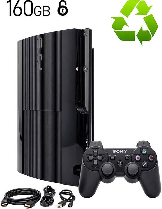 Obnovljen PlayStation 3 Super Slim 160GB s HEN odklepom + 2 leti garancije