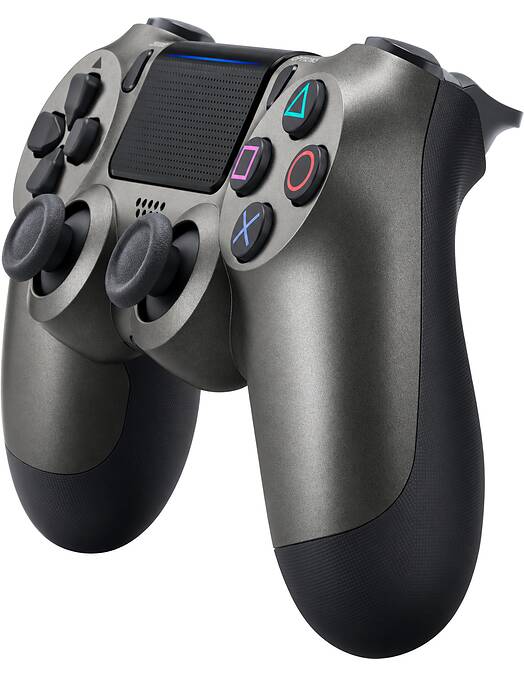 Obnovljen PS4 DualShock 4 brezžični kontroler Steel Black + 2 leti garancije