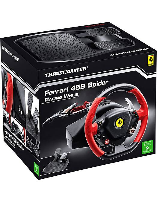 Obnovljen Thrustmaster Ferrari 458 Spider dirkalni volan za PC & Xbox One & Xbox Series + 2 leti garancije