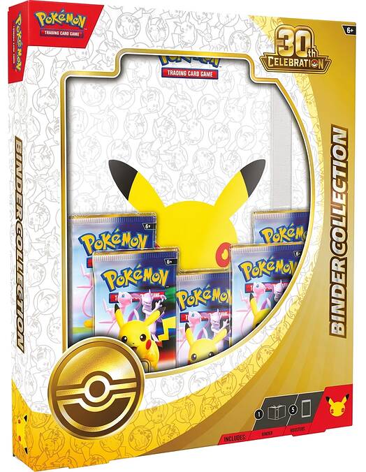 Pokemon TCG 30th Celebration Binder Collection komplet igralnih kart z albumom
