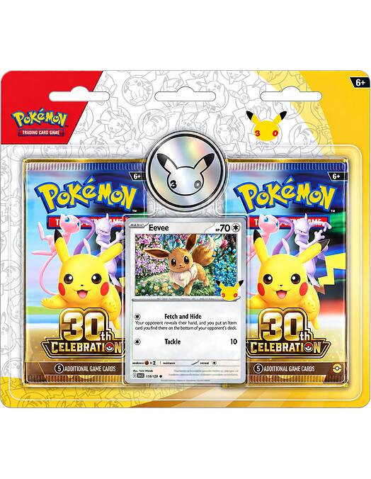 Pokemon TCG 30th Celebration komplet 2 paketov igralnih kart
