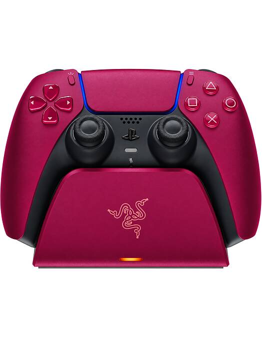Razer hitra polnilna postaja za PlayStation 5 kontroler rdeče barve