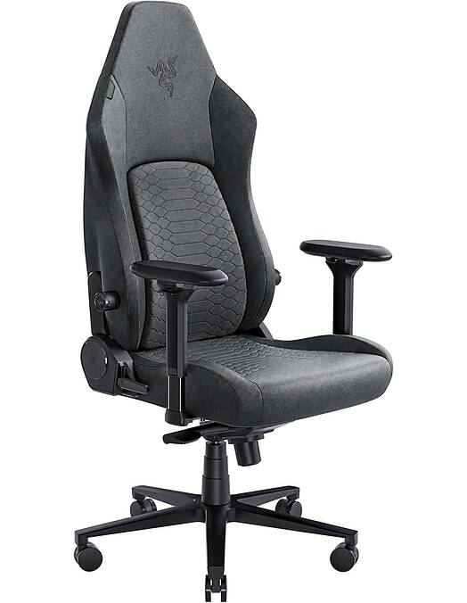 Razer Iskur V2 gaming stol iz tkanine temno sive barve