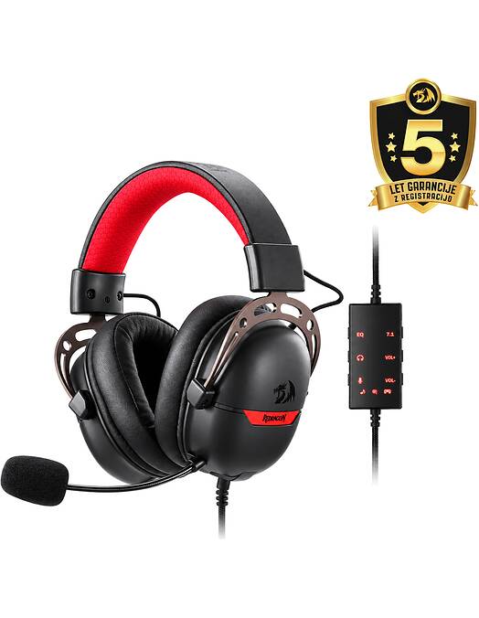Redragon Aurora H376PP žične igralne slušalke črne barve