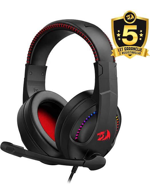Redragon Cronus H211 RGB žične gaming slušalke črne barve