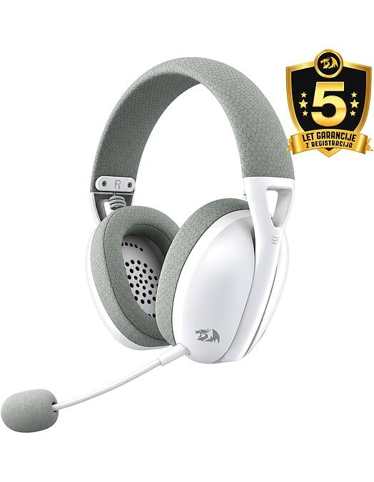 Redragon Ire Pro H848 brezžične gaming slušalke silve barve