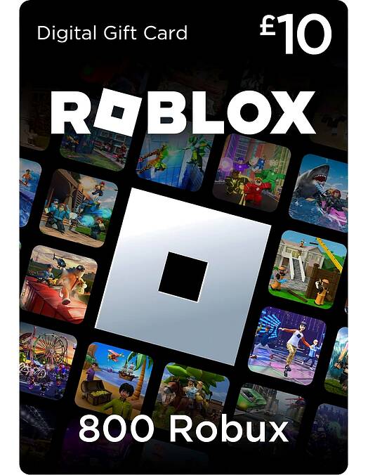 Roblox darilna kartica za 668 Robux - koda na papirju