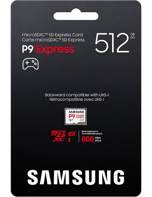 Samsung P9 MicroSD Express 512GB spominska kartica za Nintendo Switch 2