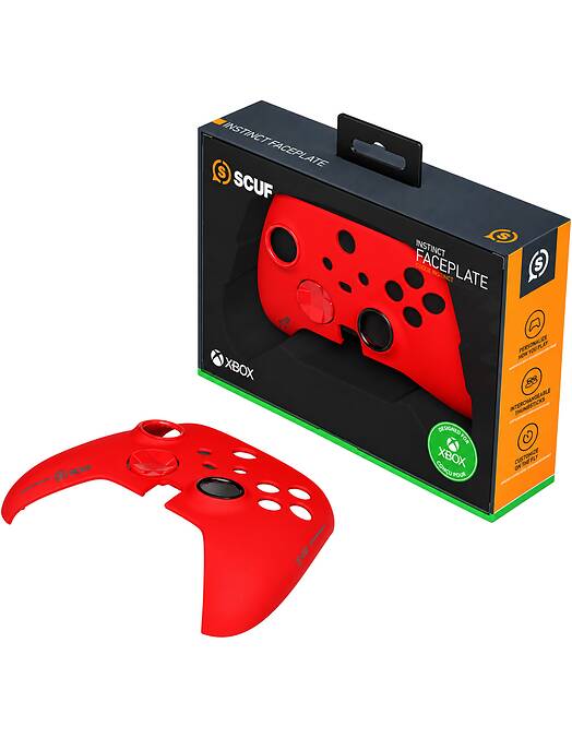 Scuf Instinct zamenljiva sprednja plošča rdeče barve za Xbox