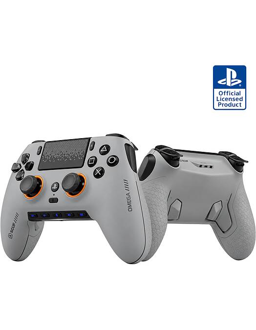 Scuf Omega brezžični igralni plošček svetlo sive barve za PS5 in PC