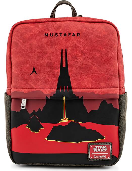 Star Wars Lands kvadratni mini nahrbtnik z motivom Mustafarja Loungefly