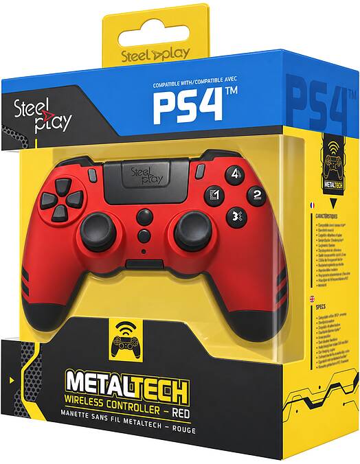 Steelplay brezžični kontroler Metaltech Ruby Red