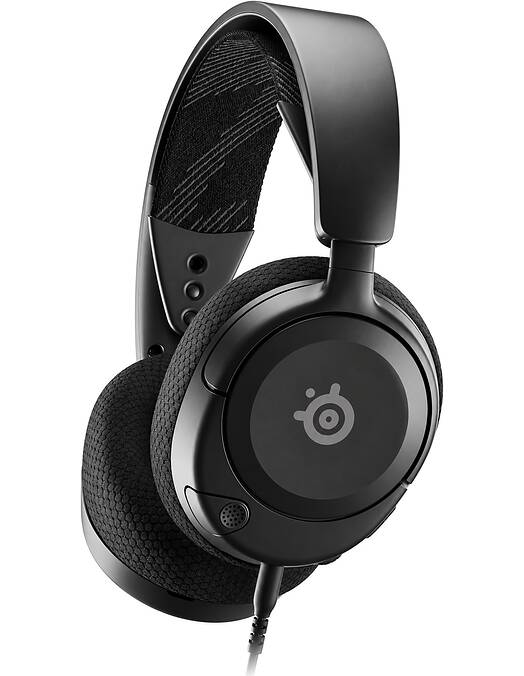 SteelSeries Arctis Nova 1 žične igralne slušalke črne barve za PC & PS5 & Xbox