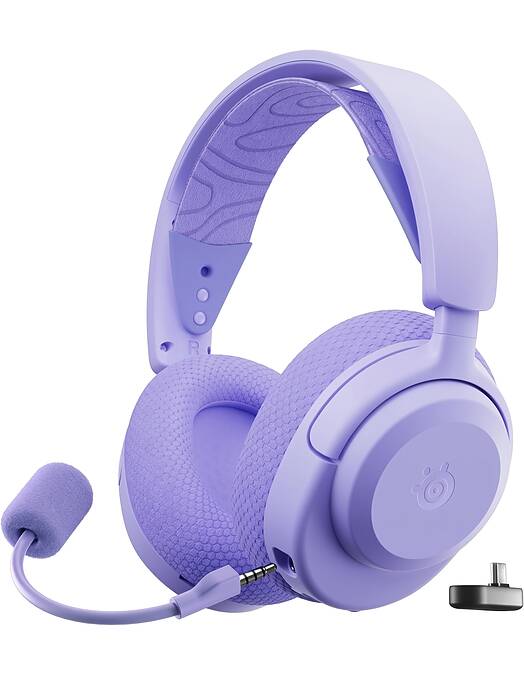 SteelSeries Arctis Nova 3P brezžične igralne slušalke vijolične barve za PC & PS5 & Switch & mobilne telefone