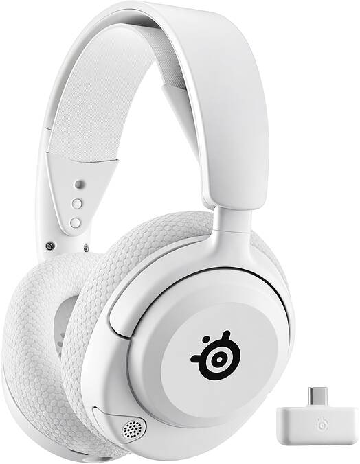 SteelSeries Arctis Nova 5 brezžične igralne slušalke bele barve za PC & PS5 & Switch & mobilne telefone