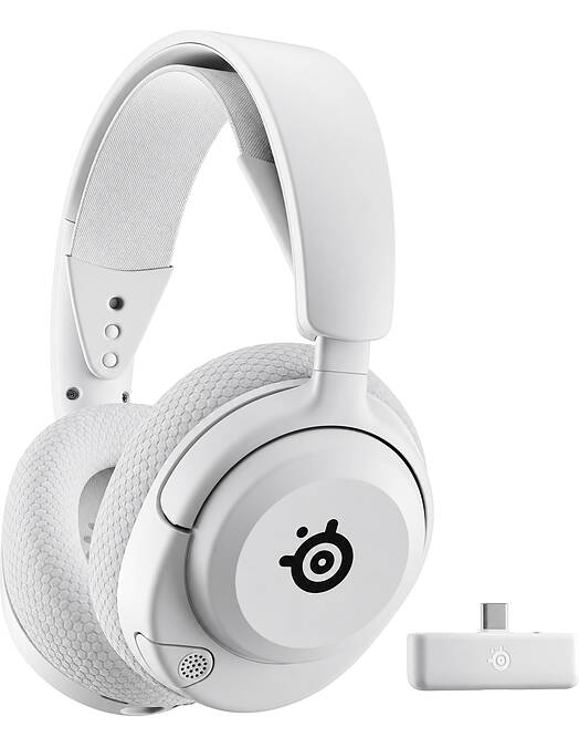 SteelSeries Arctis Nova 5X brezžične igralne slušalke bele barve za PC & igralne konzole & mobilne telefone