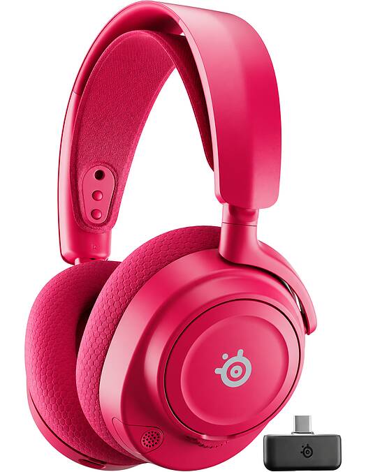 SteelSeries Arctis Nova 7 Gen 2 brezžične igralne slušalke magentne barve za PC & PS5 & PS4 & Switch & mobilne telefone